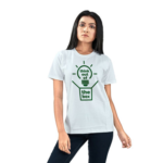Pure Cotton Round Neck T-Shirt-White